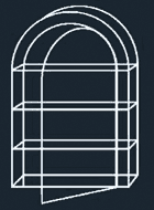 Luxus Sammler Vitrine Classic, glanz-vernickelt, 33 x 22 x 7,5 cm, mit Tür